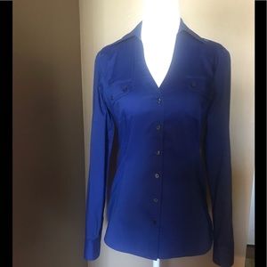 Express Design Studio Blue long sleeve Shirt